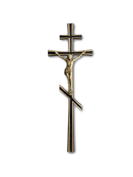 Хрест староправославний з розп'яттям 320*110 020 TR